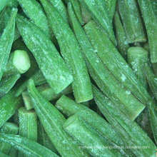 Frozen IQF Whole and Cut Okra From China